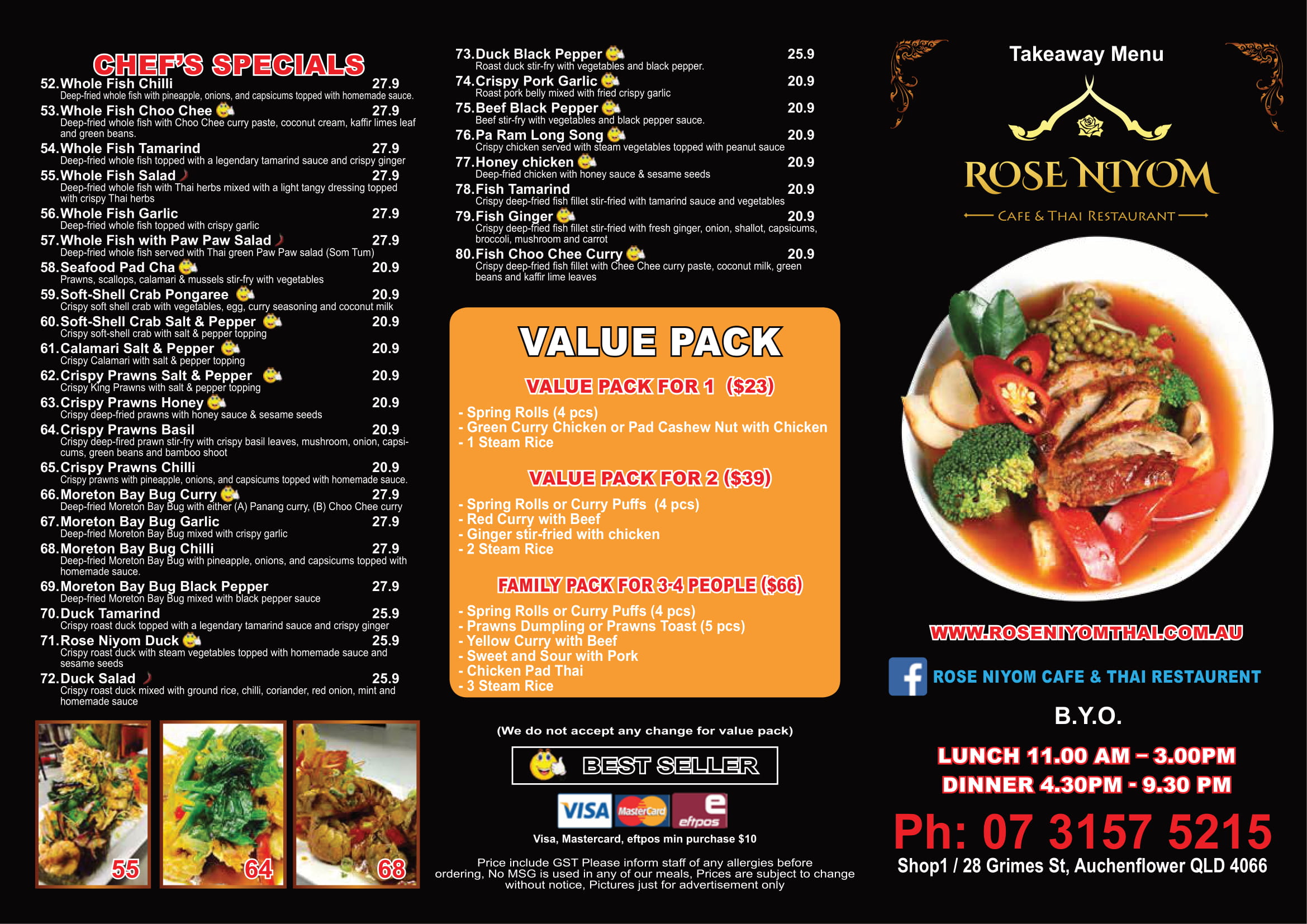 Dine-in Take Away & Delevery Menu